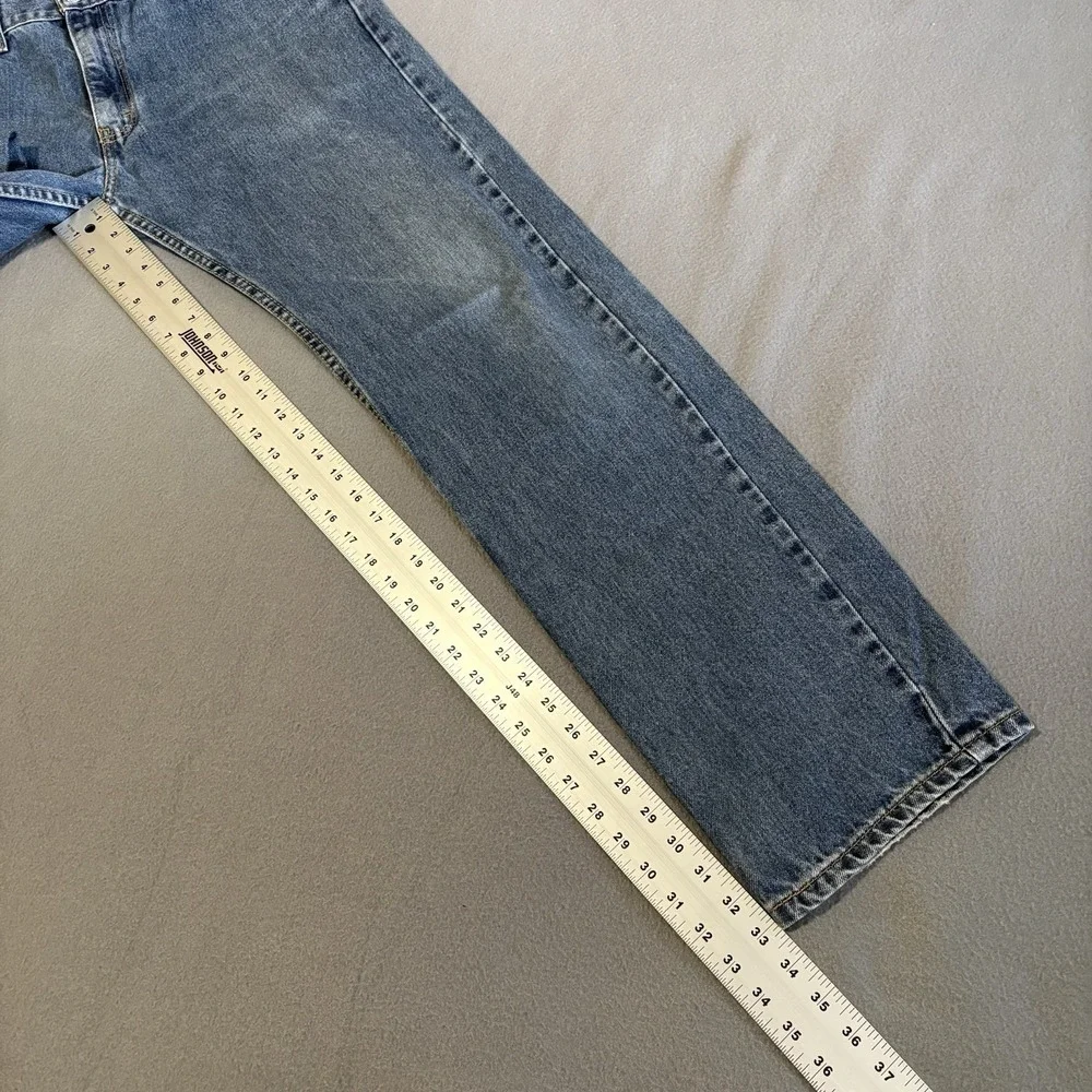 Levis 505 Jeans Mens 38x34 Blue‎ Regular Fit Straight Leg 100% Cotton Mexico Y2K
